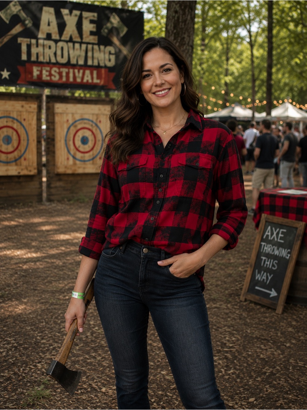American Eagle Super Soft Buffalo Plaid Flannel Shirt Women’s Medium Red Black